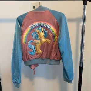 Moschino My Little Pony two-tone bomber jacket